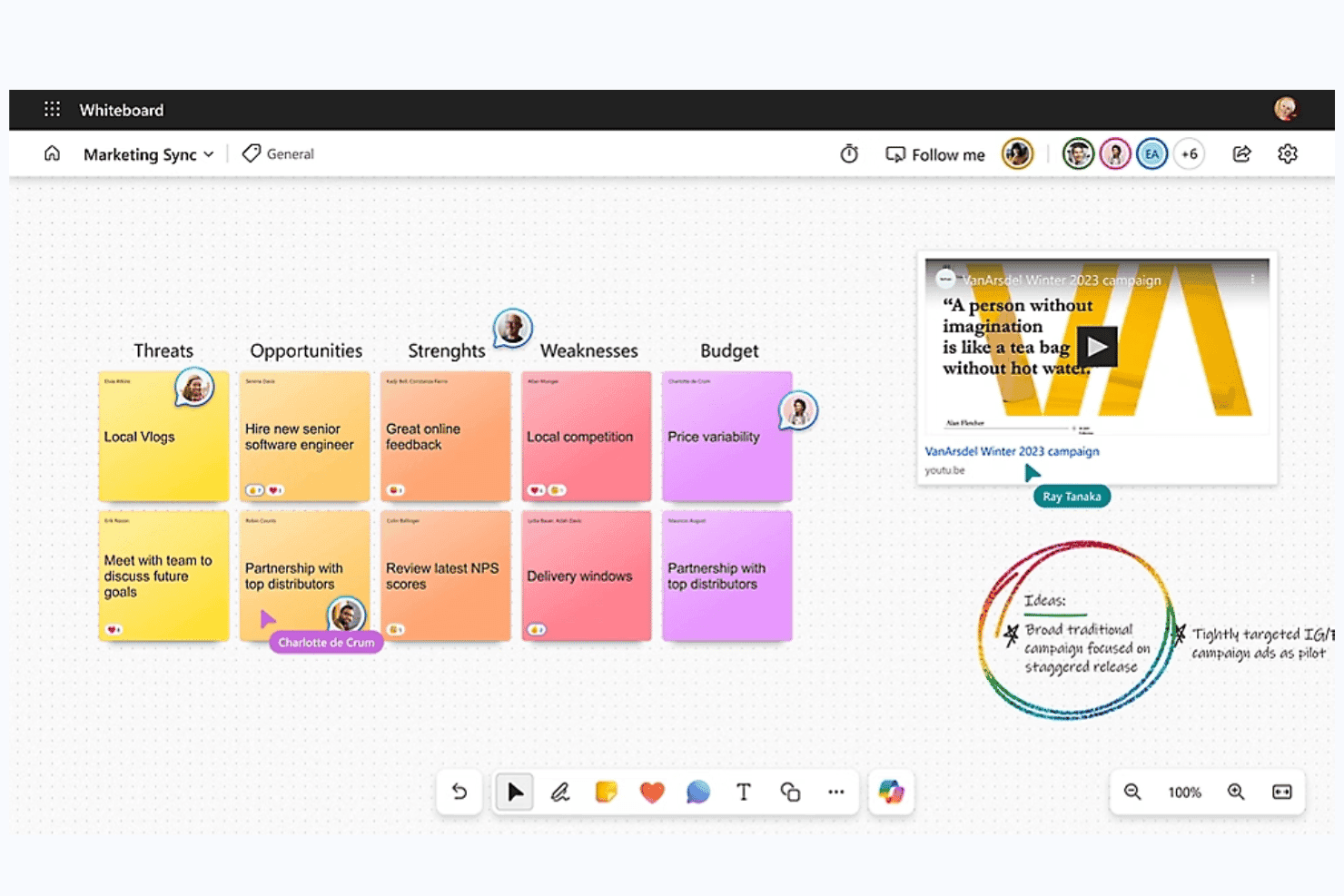 Microsoft Whiteboard screenshot