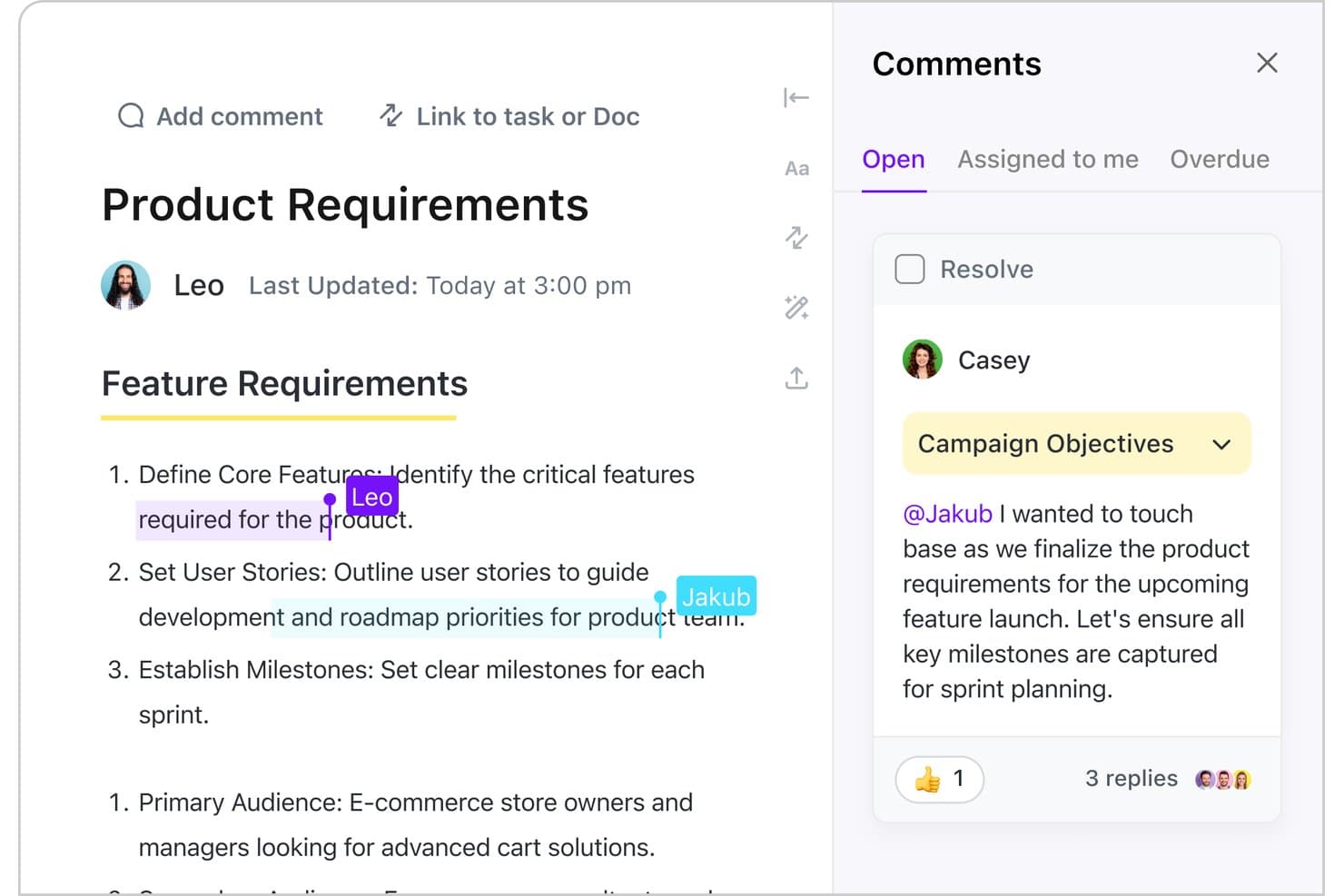 ClickUp screenshot
