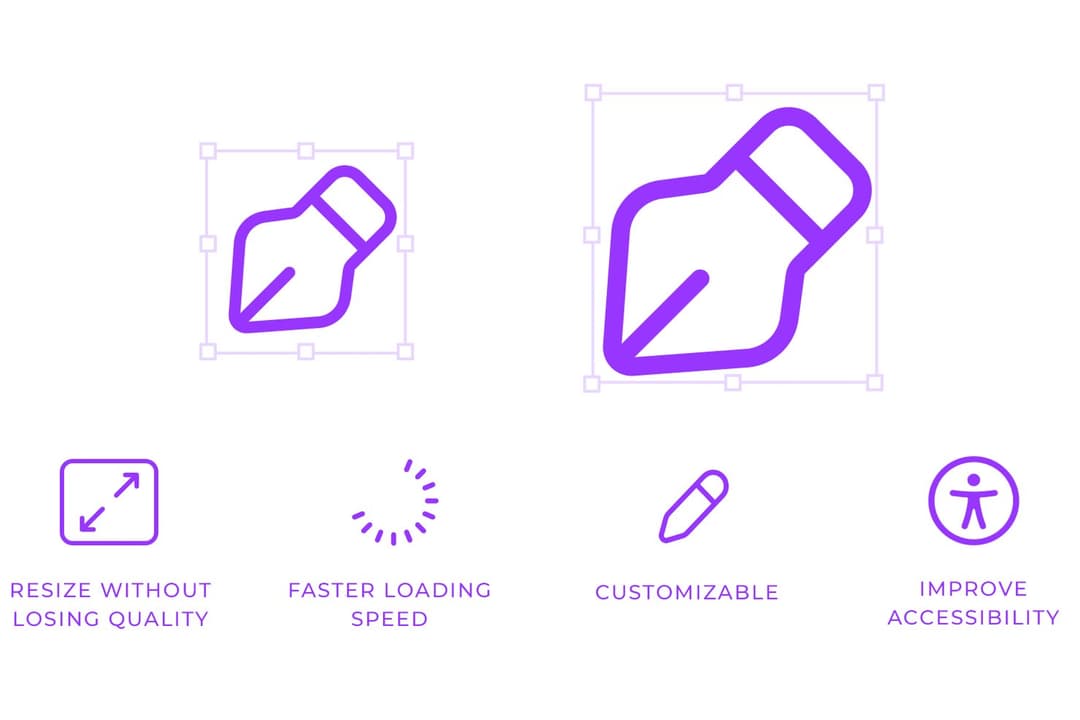 Justinmind supports SVG icons that scale, load fast, and stay accessible.