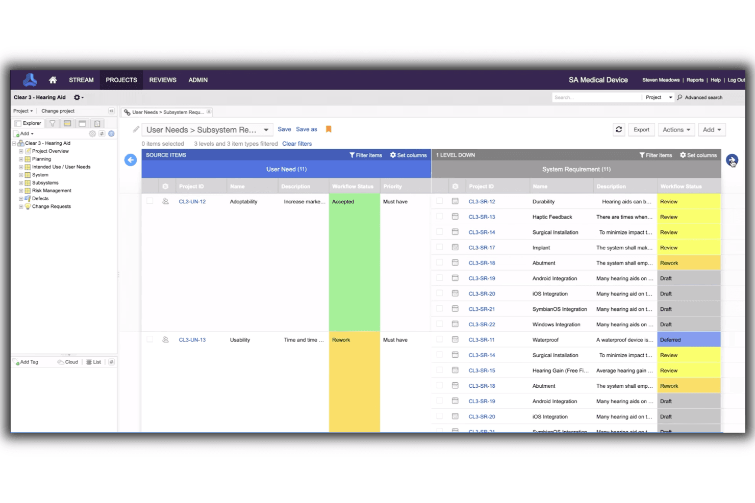 Jama Software screenshot