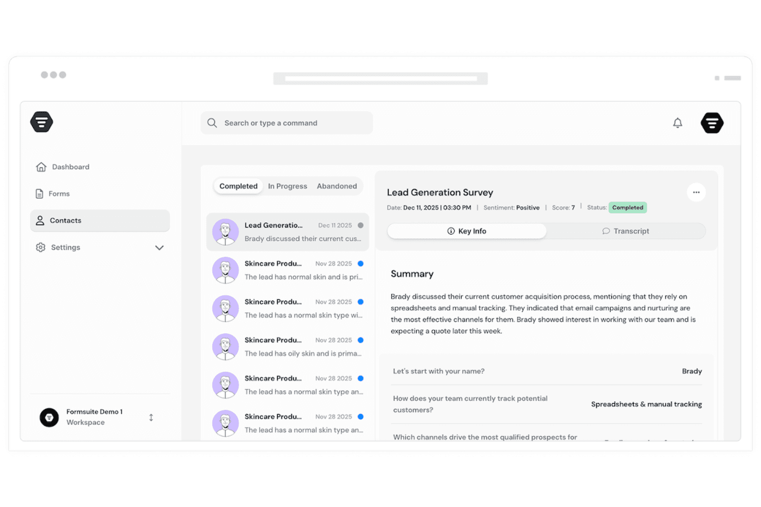 Formsuite screenshot