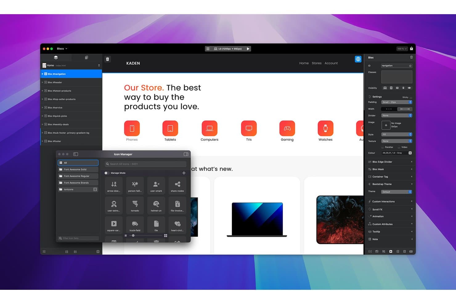 Blocs screenshot