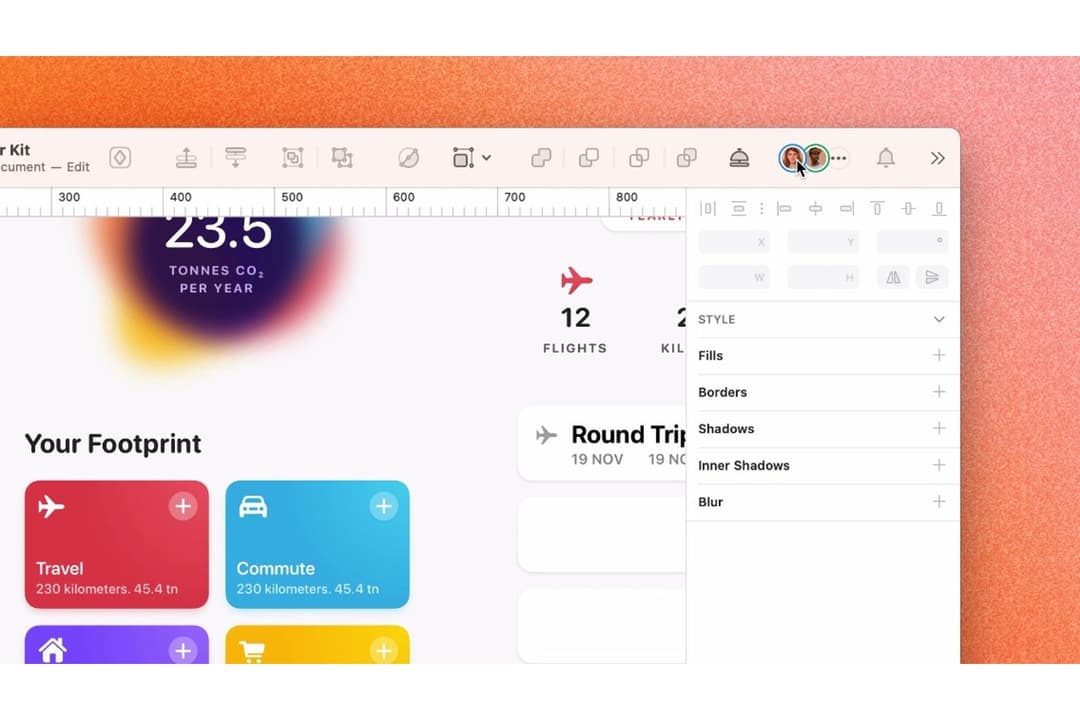 Sketch lets users collaborate in real time on UI designs together.