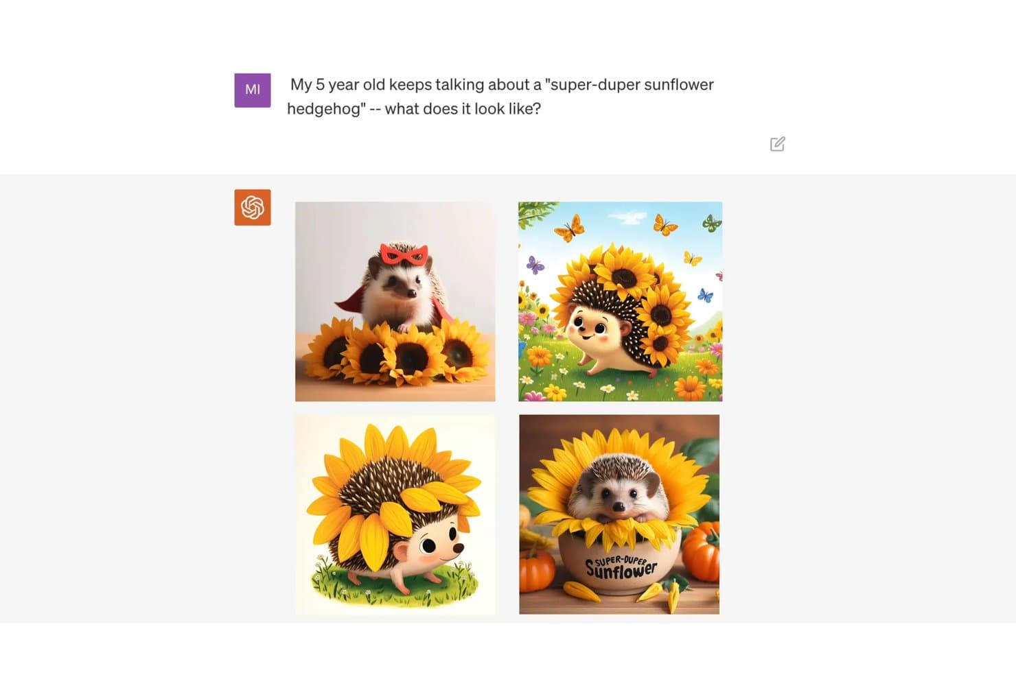 ChatGPT screenshot