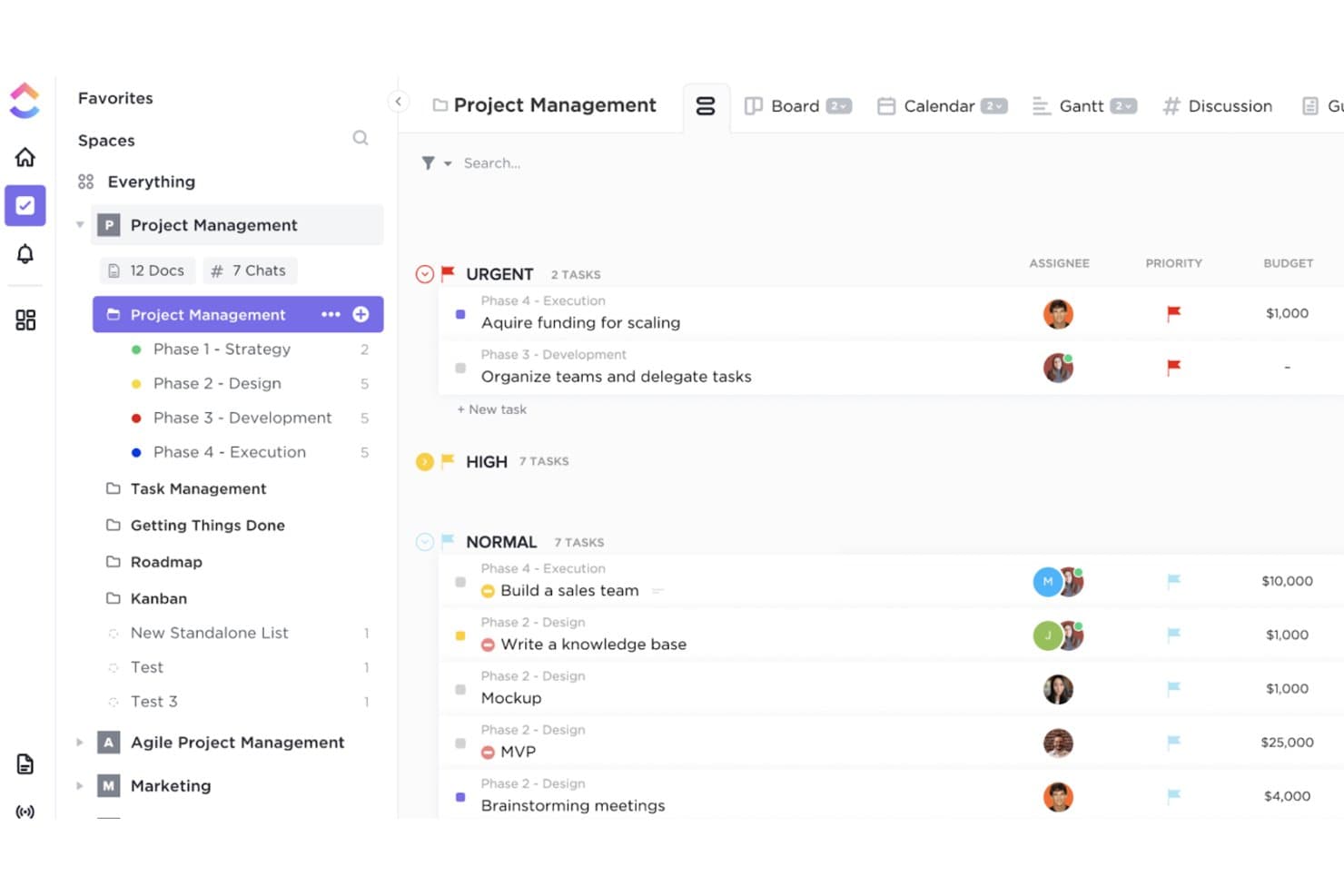 ClickUp screenshot