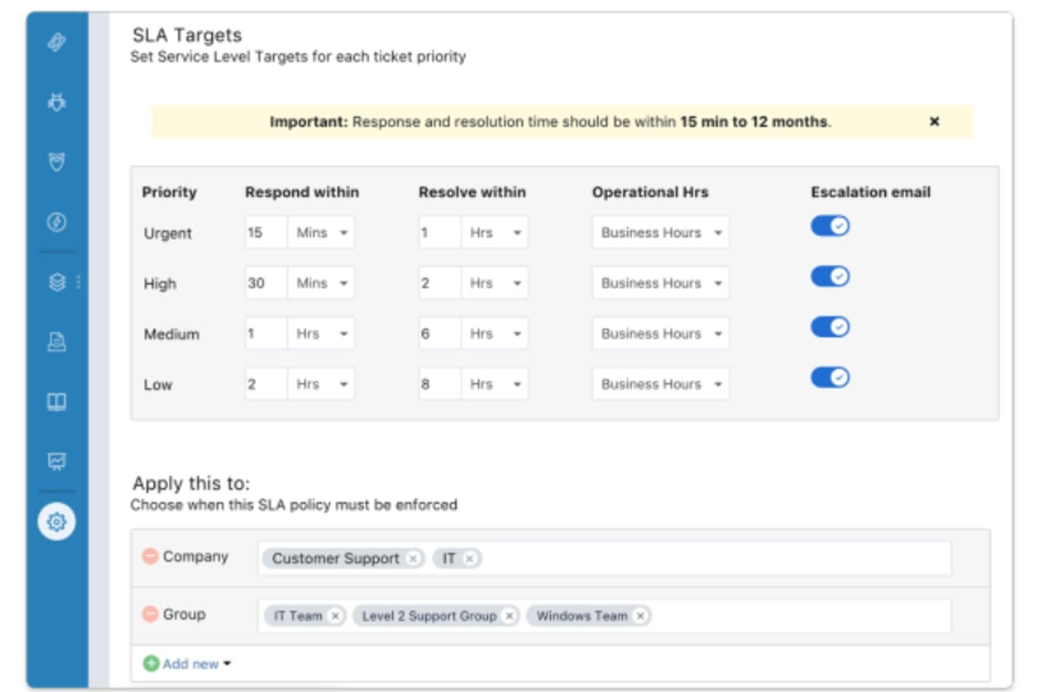 Freshservice screenshot