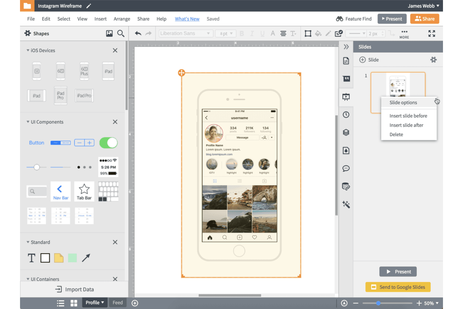 Lucidchart screenshot