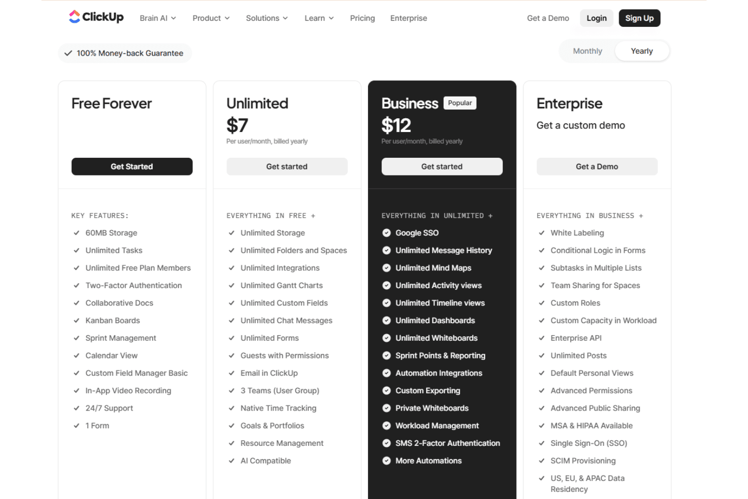 ClickUp screenshot