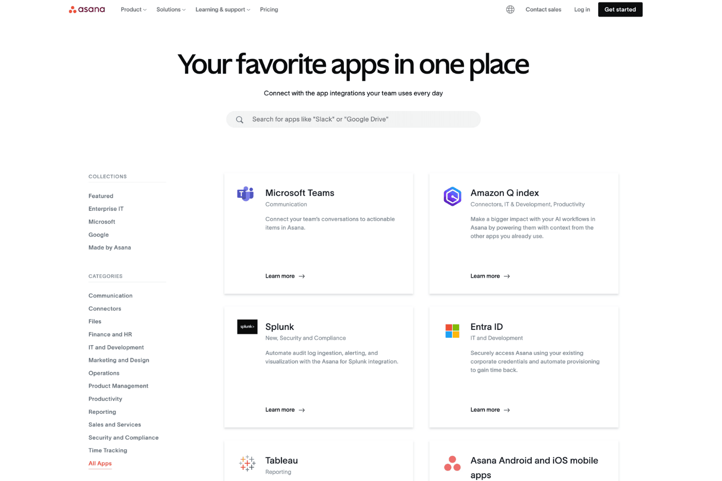 Asana screenshot
