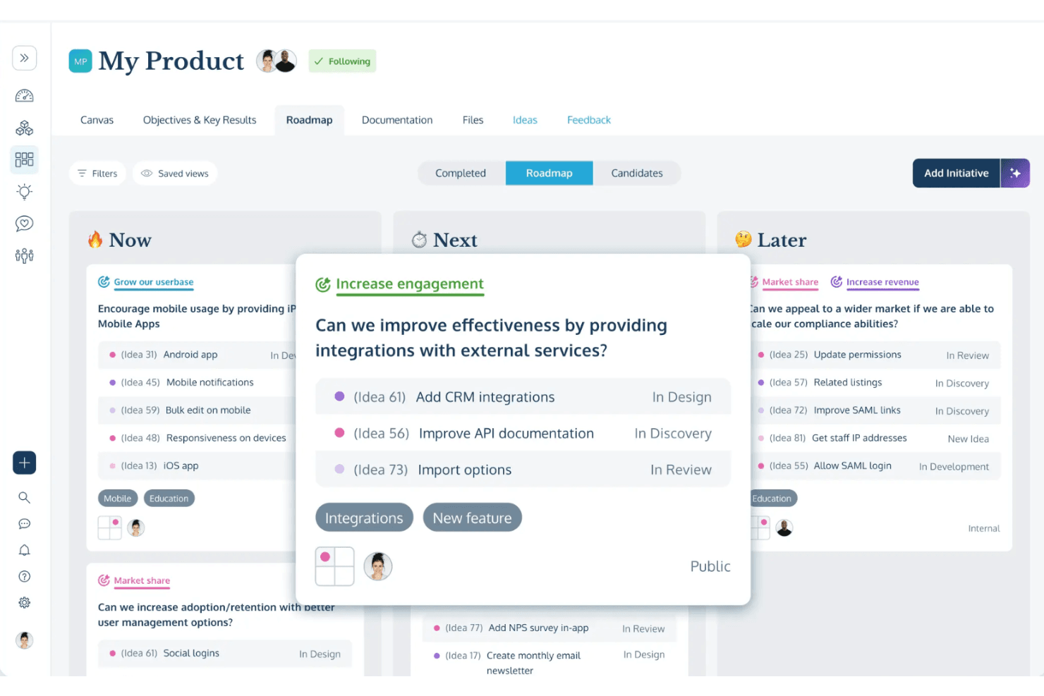 ProdPad screenshot