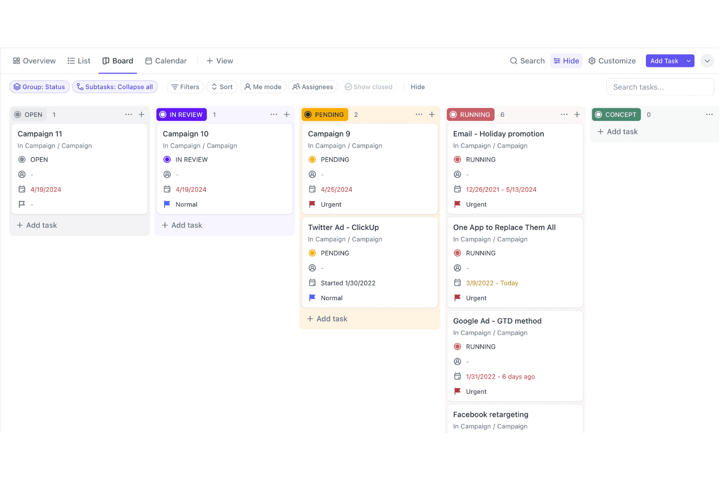 ClickUp screenshot
