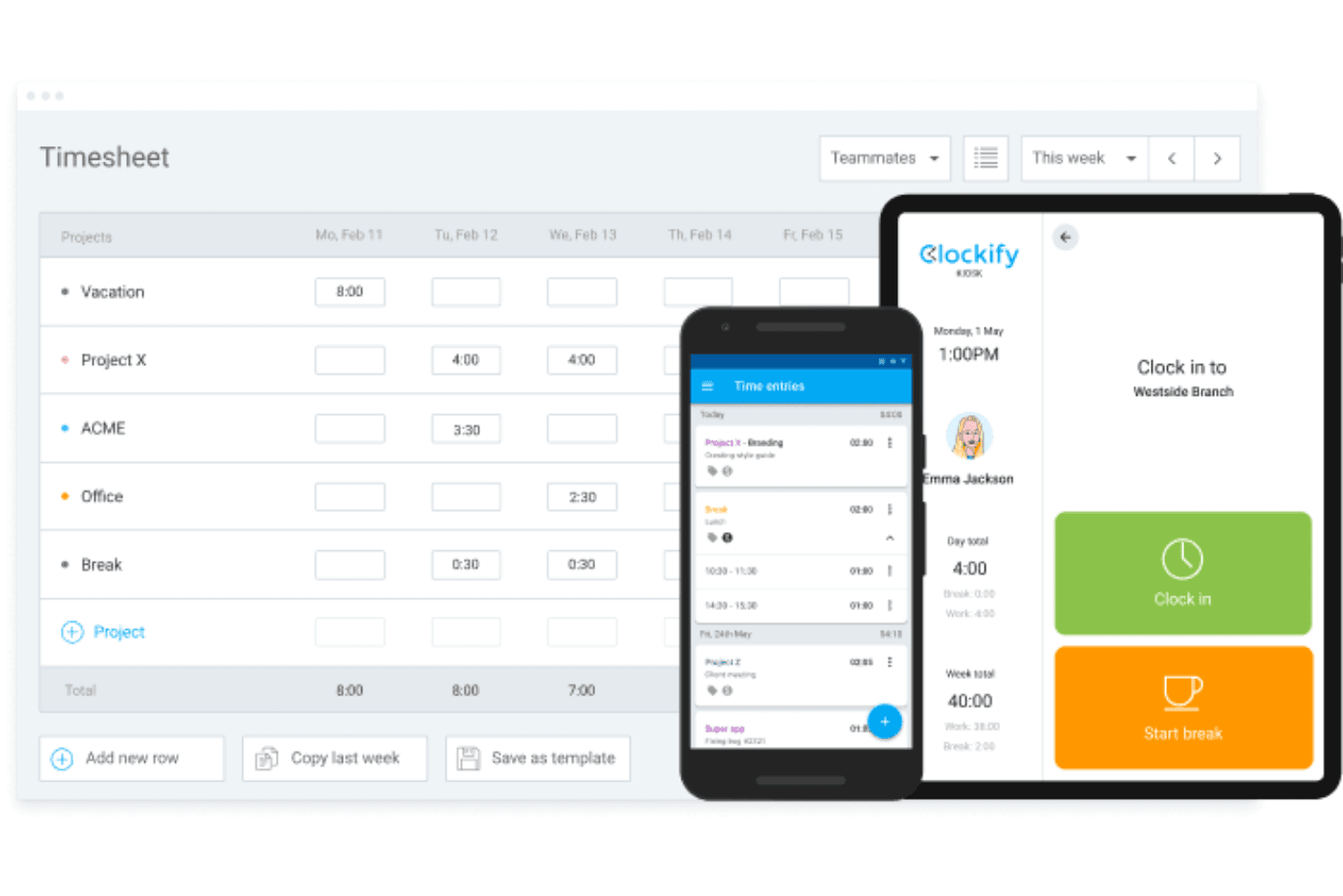Paymo screenshot