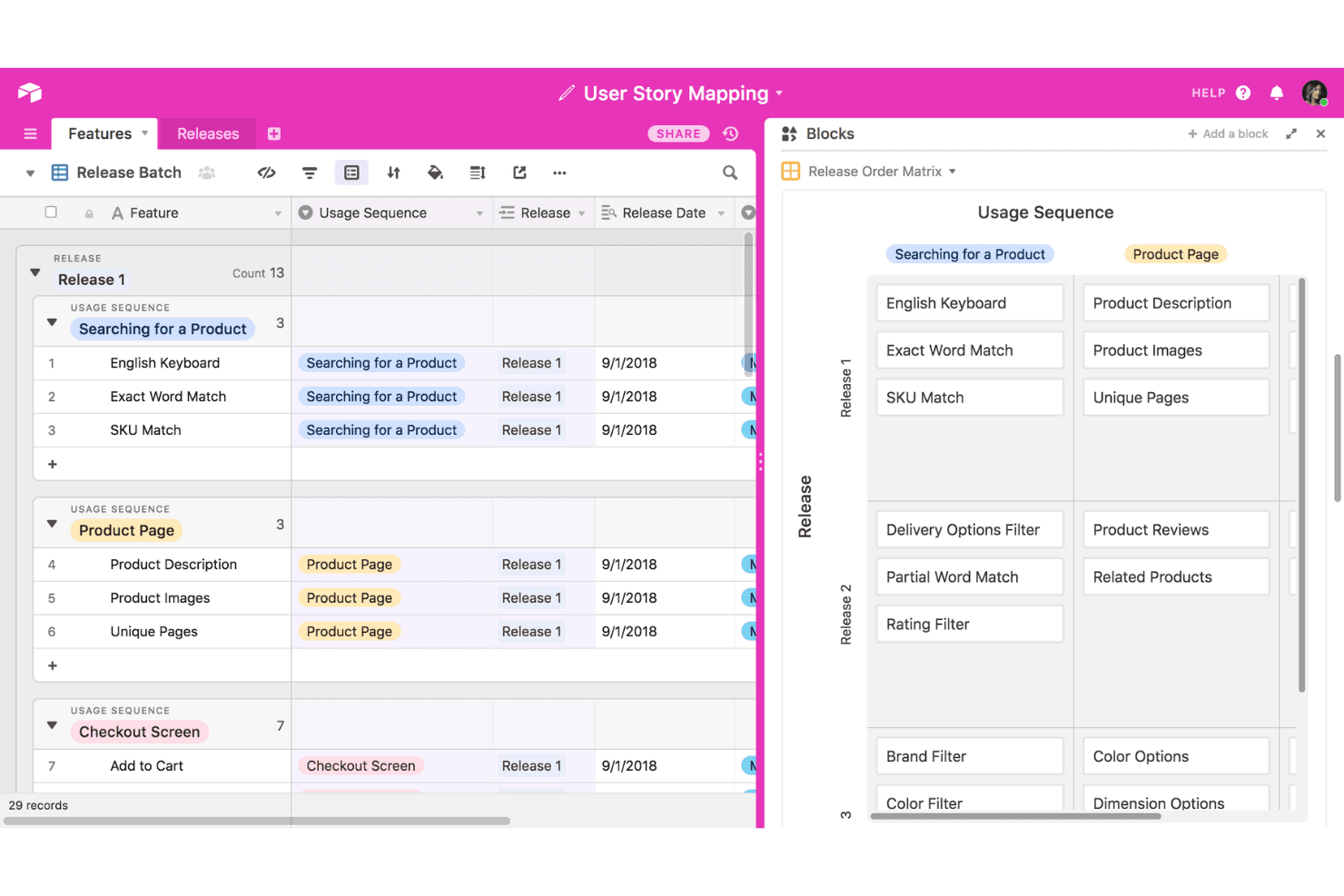 Airtable screenshot
