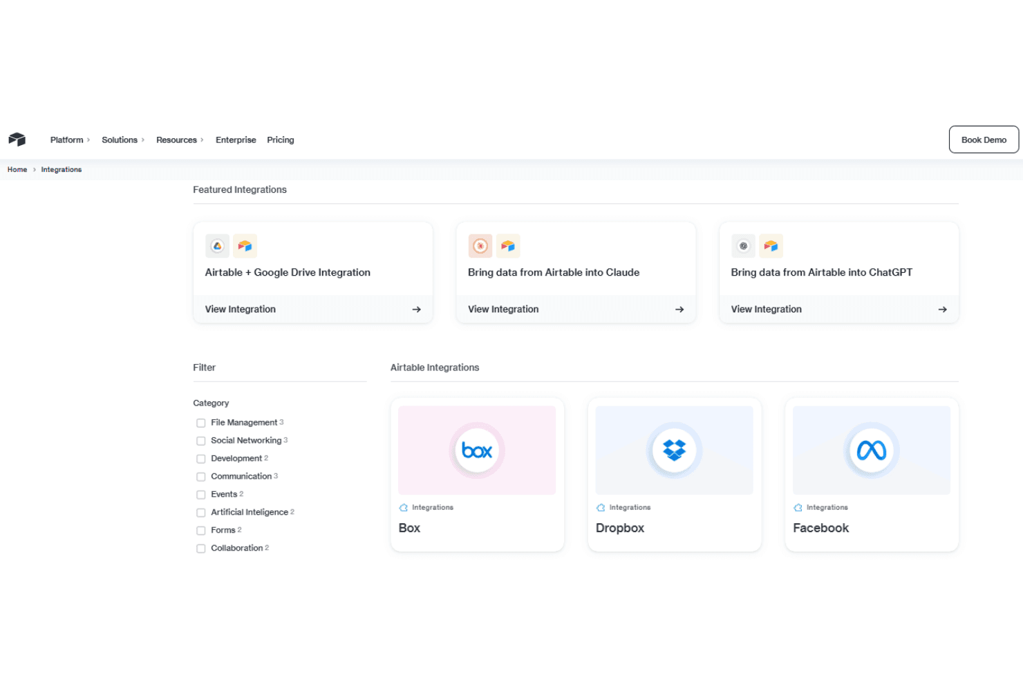 Airtable screenshot