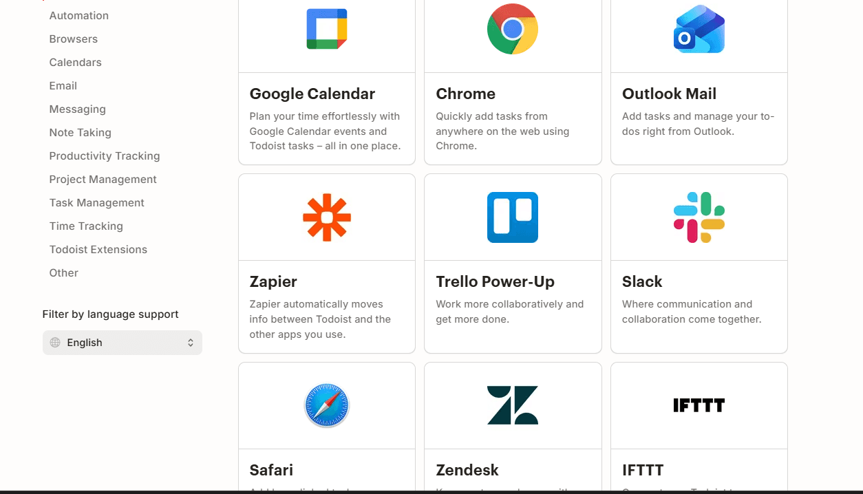 Todoist screenshot