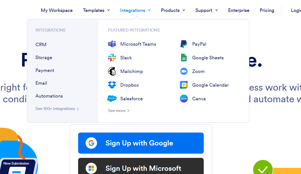 Jotform screenshot