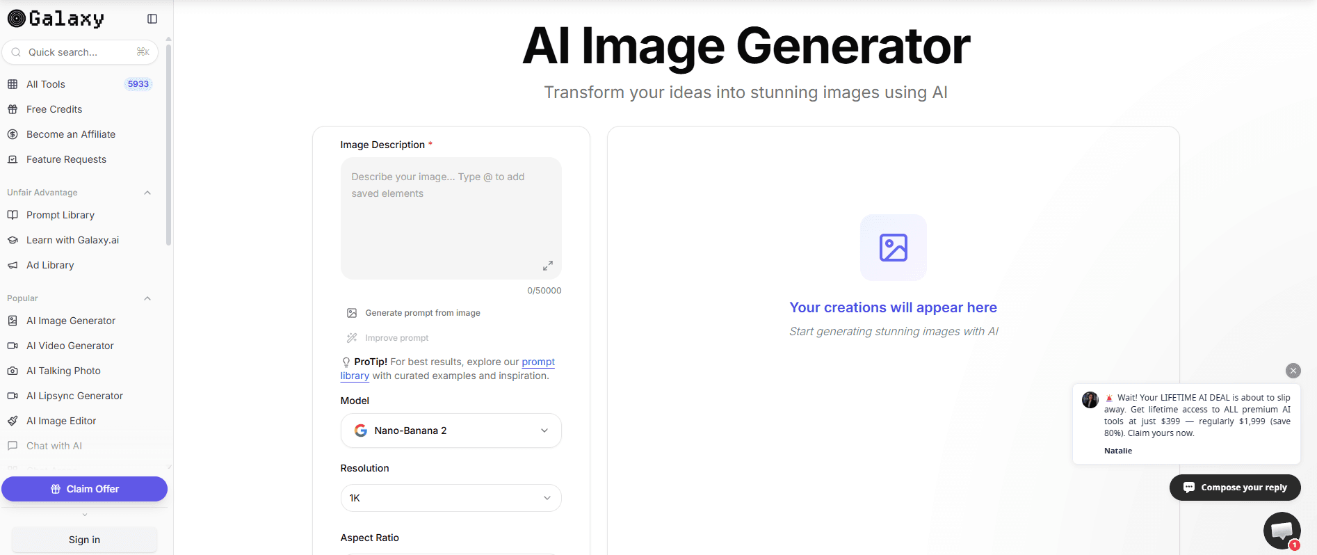 Galaxy.ai screenshot