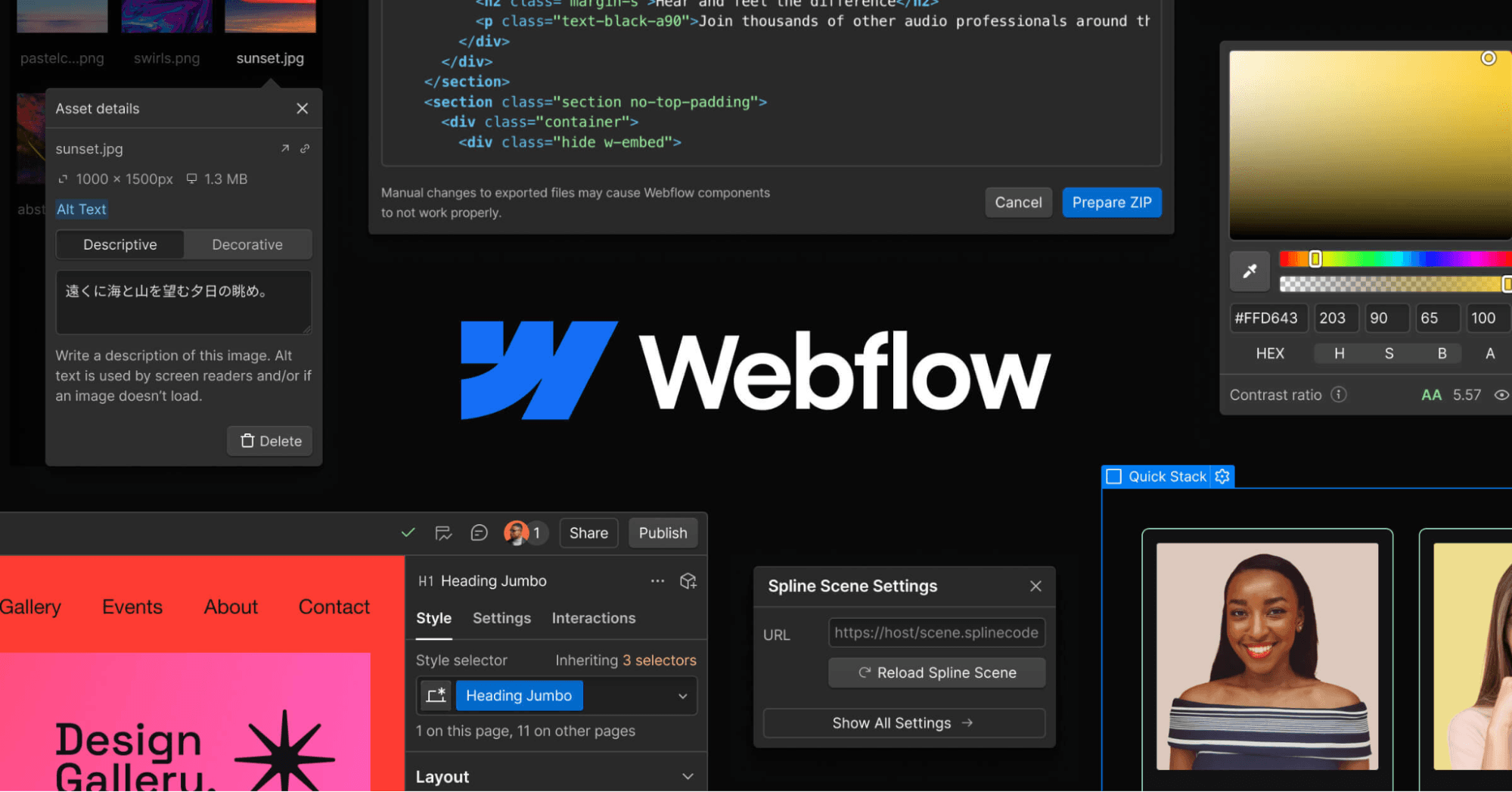 Webflow screenshot