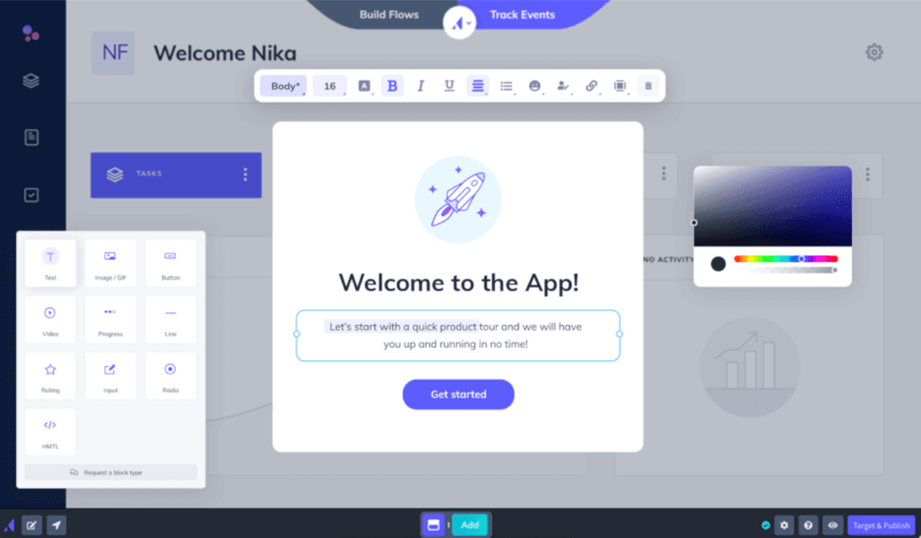 Appcues screenshot