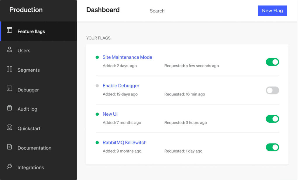 LaunchDarkly screenshot
