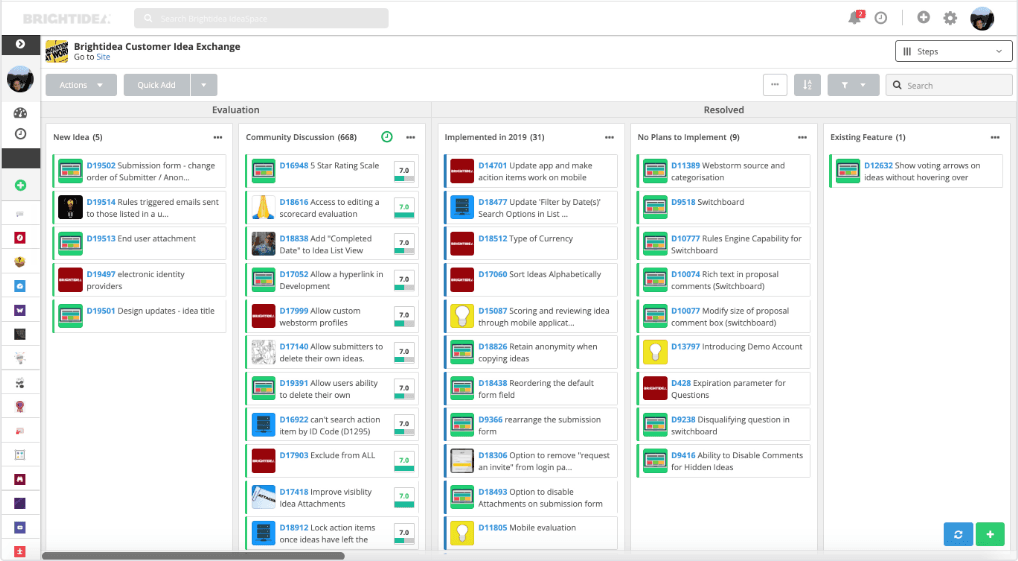 Brightidea screenshot