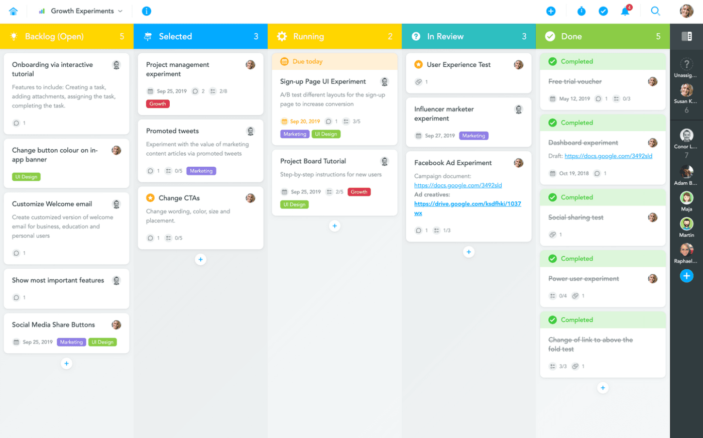 Businessmap screenshot