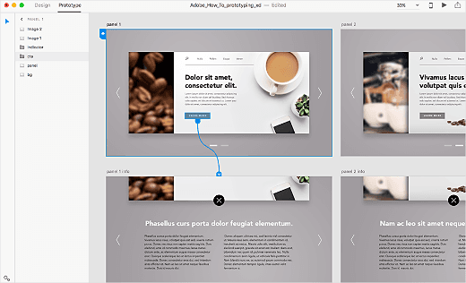 Adobe XD screenshot