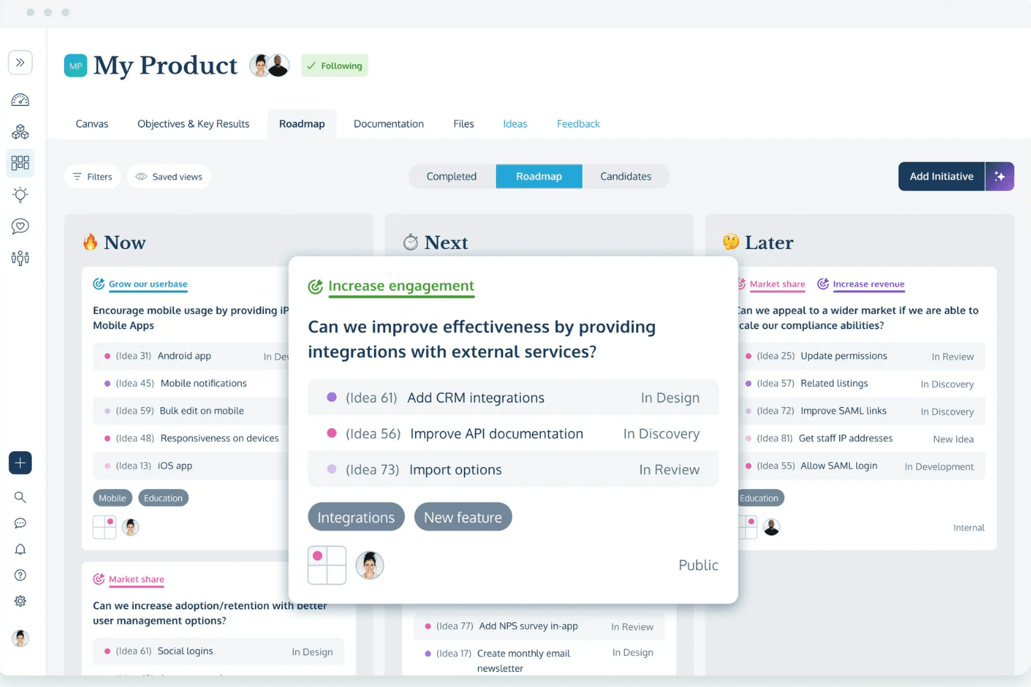 ProdPad screenshot