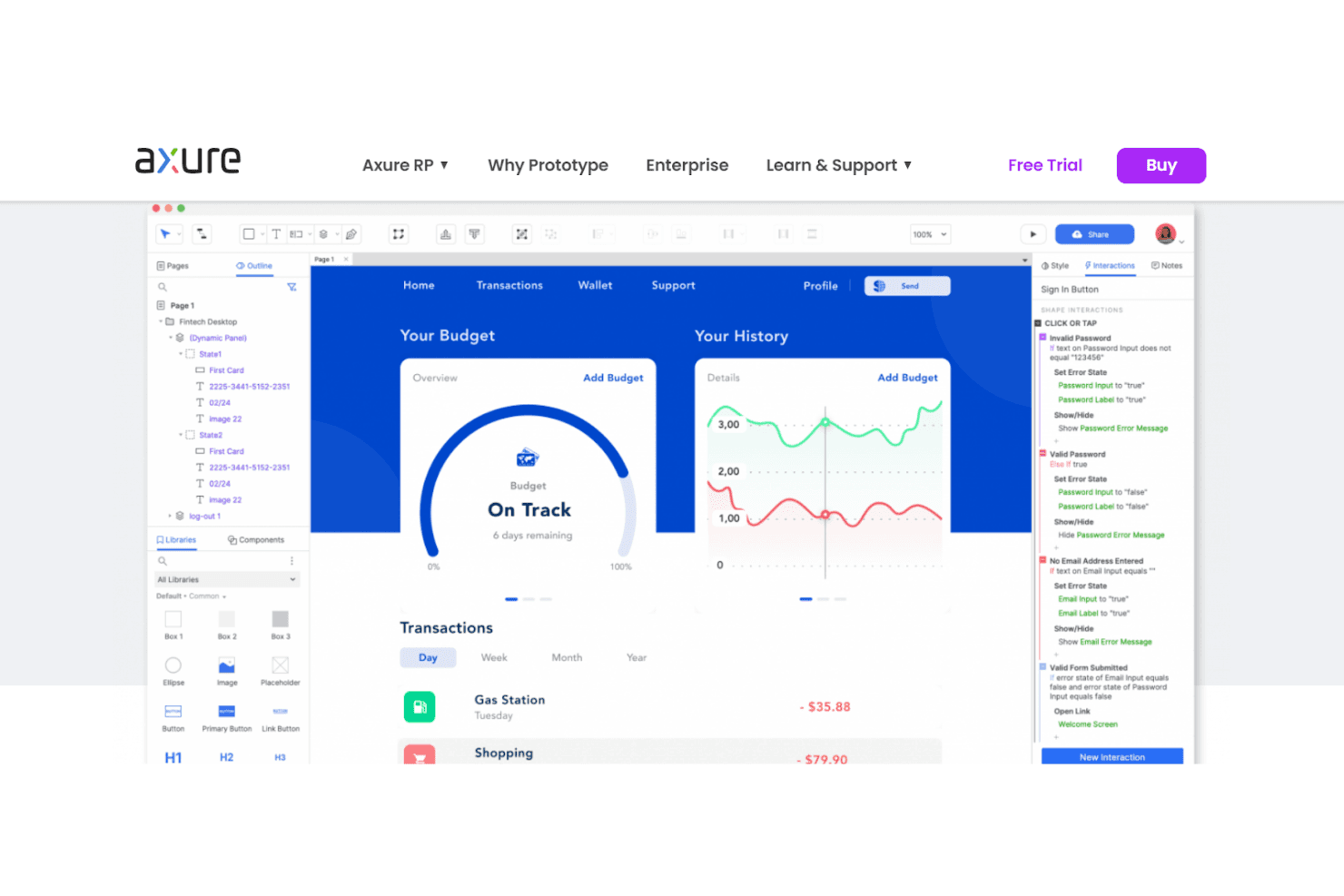 Axure RP screenshot