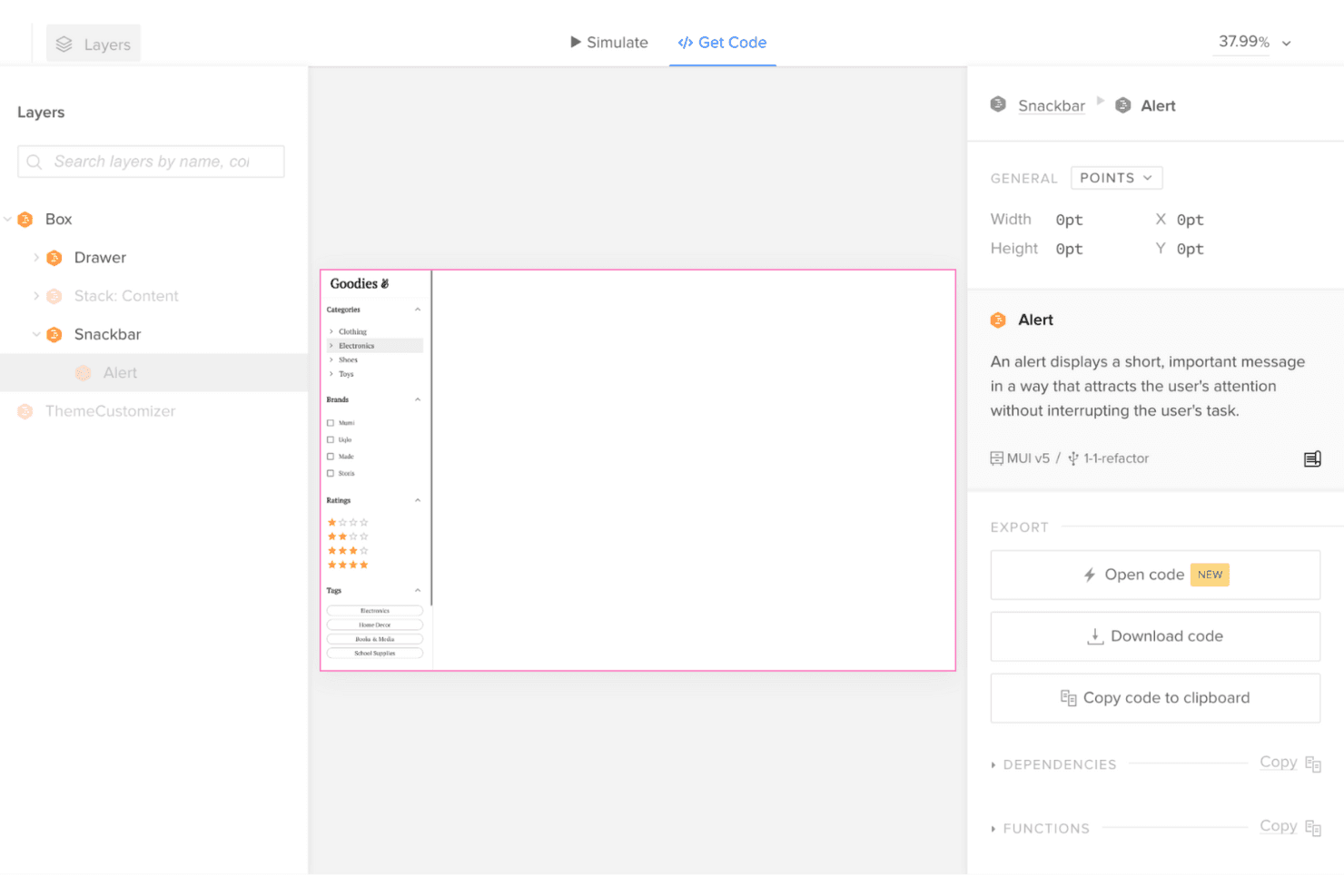 UXPin screenshot