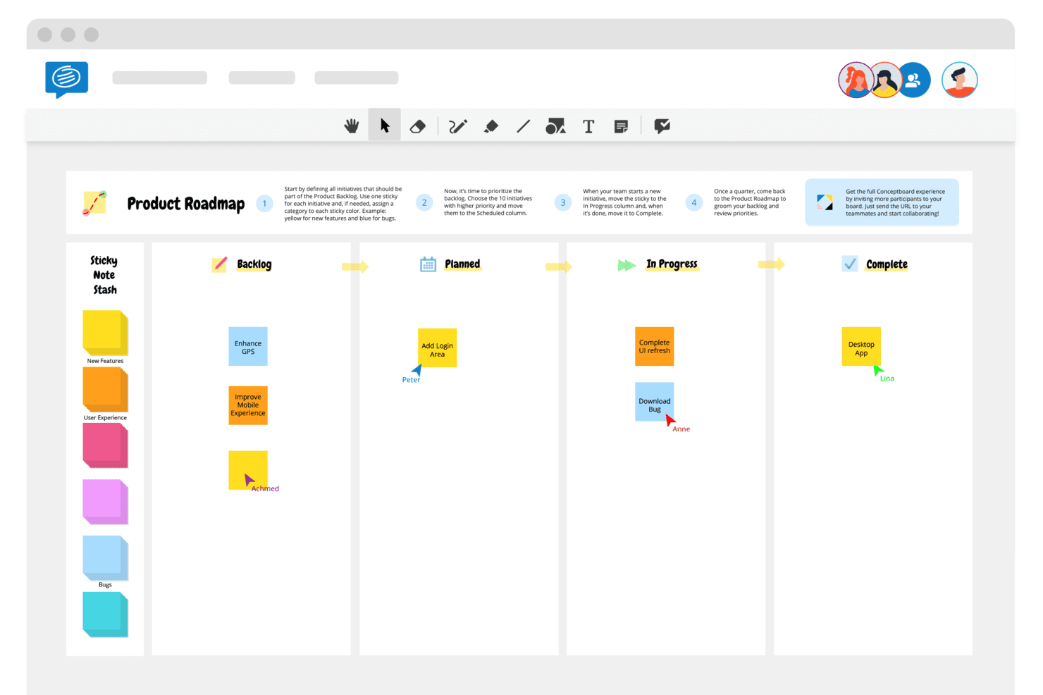 Conceptboard screenshot