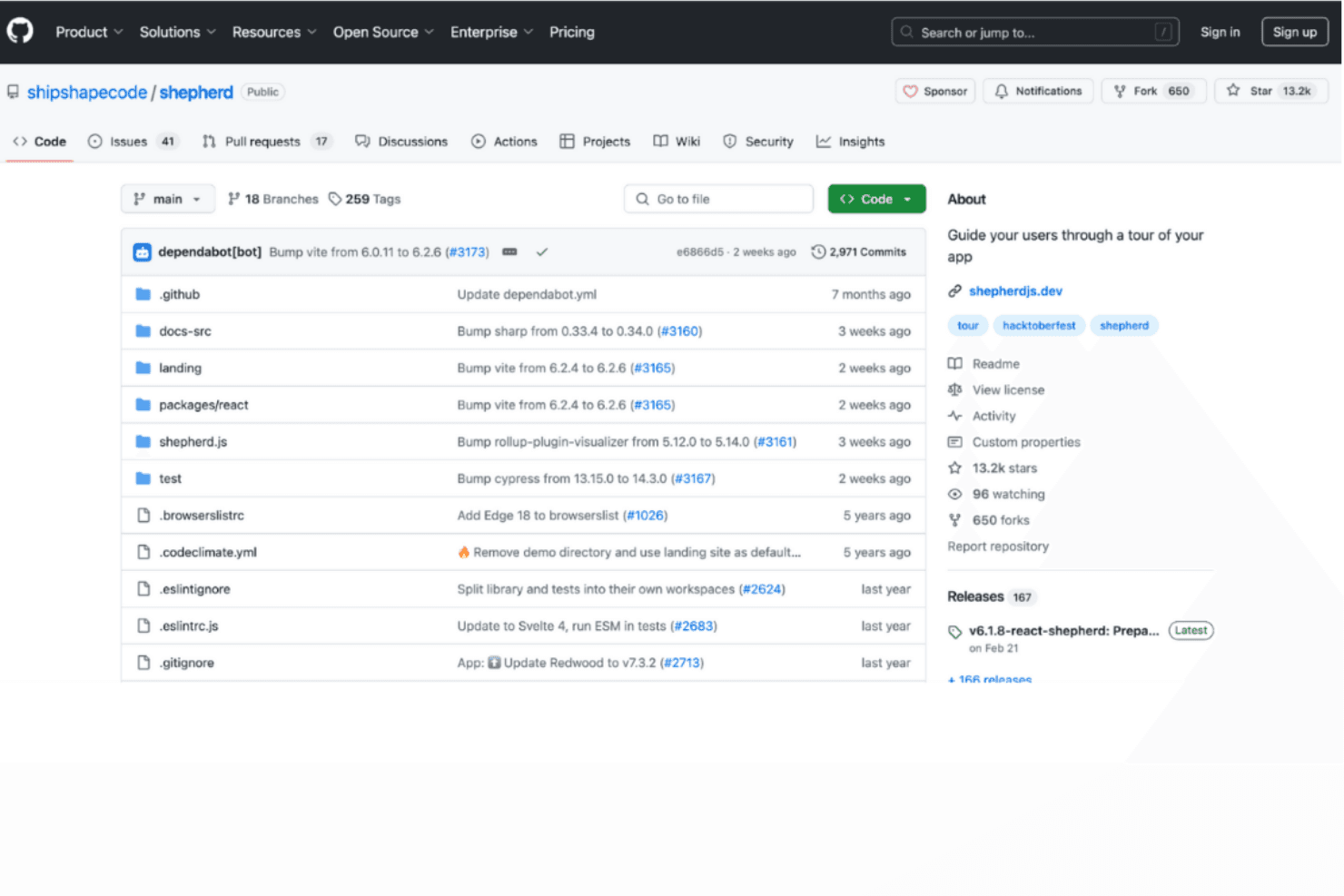 Shepherd.js screenshot