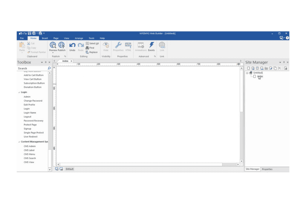WYSIWYG Web Builder screenshot