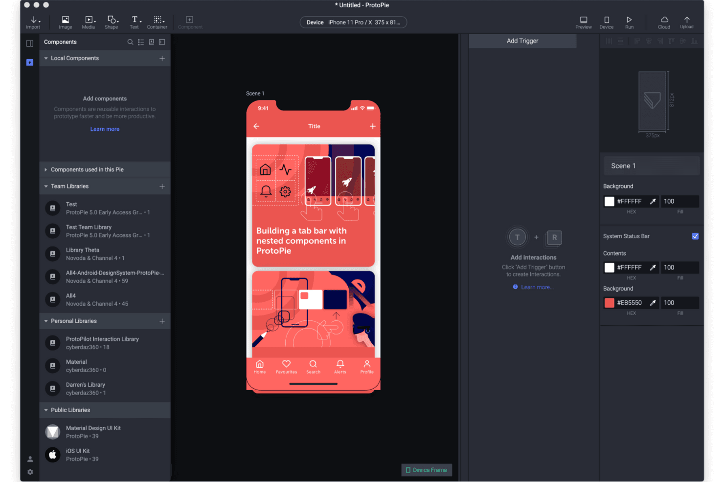 ProtoPie screenshot