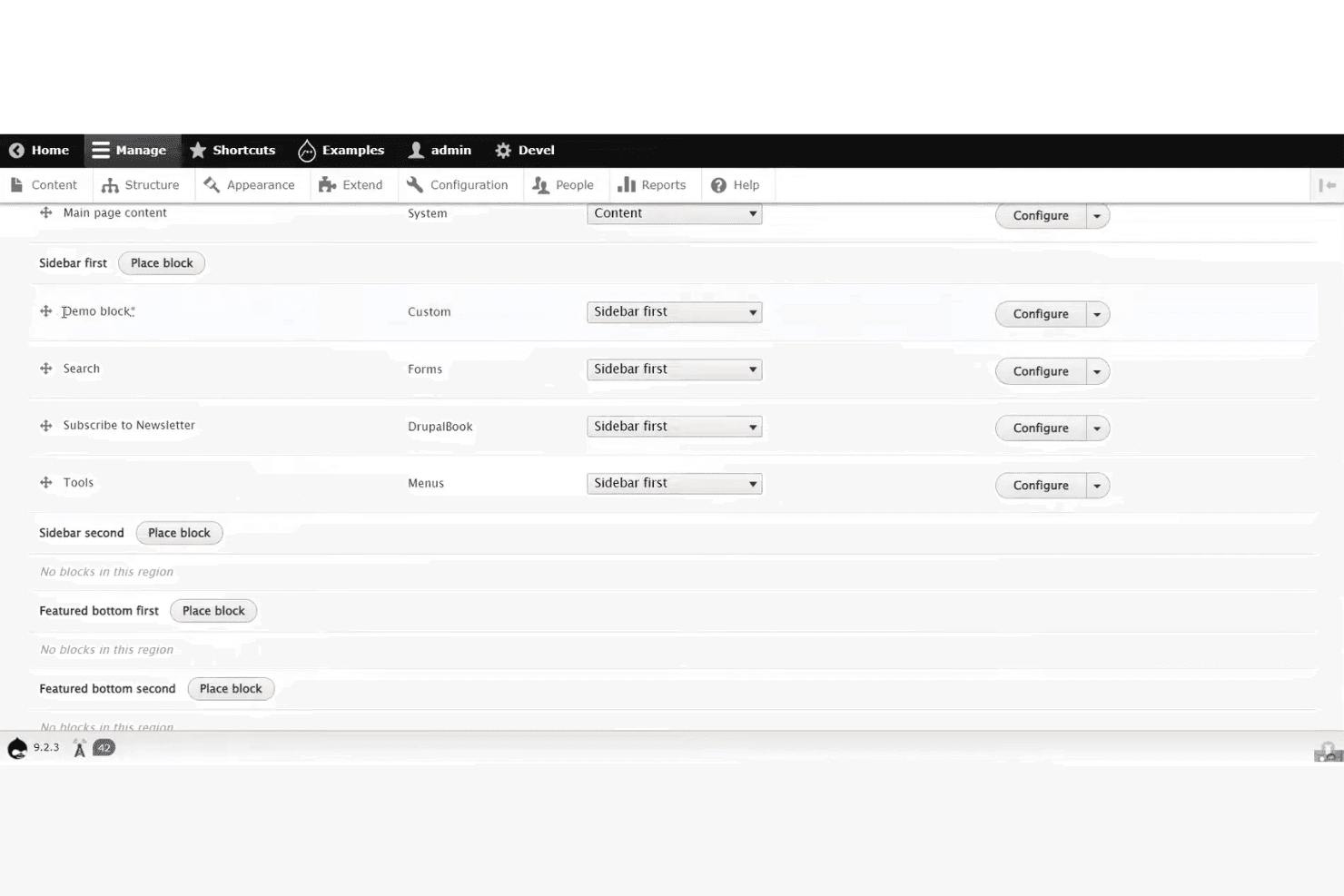Drupal screenshot