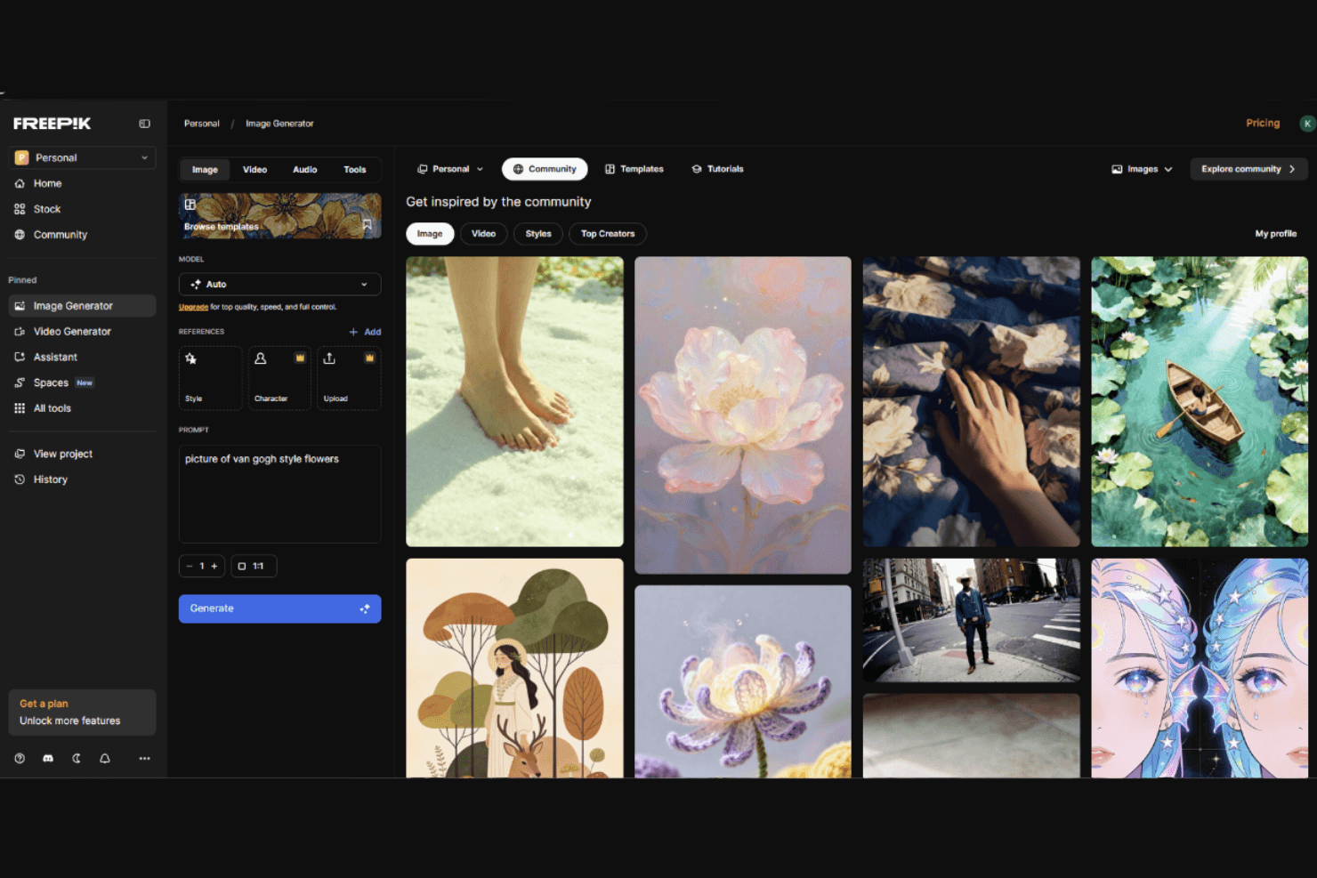 Freepik screenshot