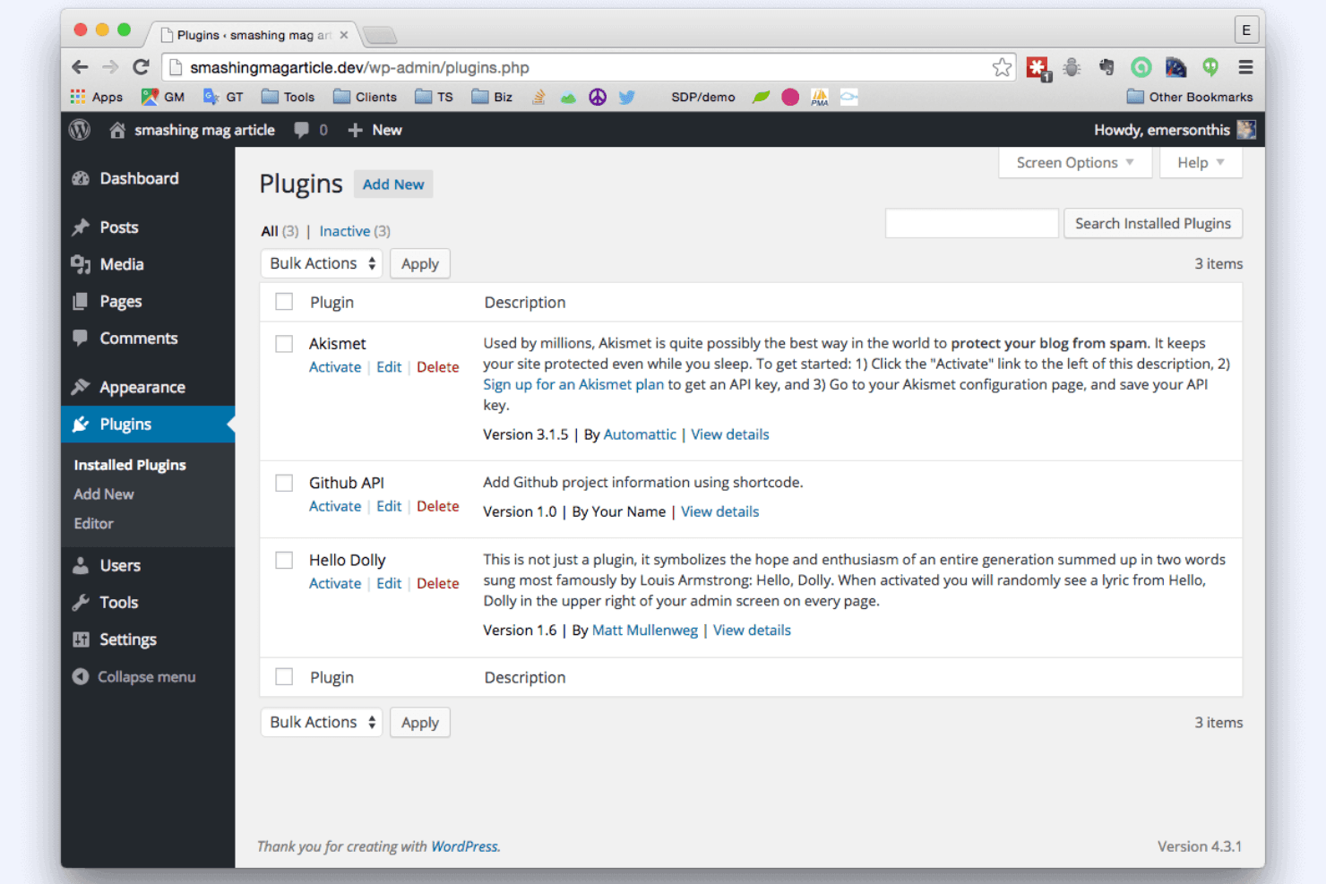 WordPress.com screenshot