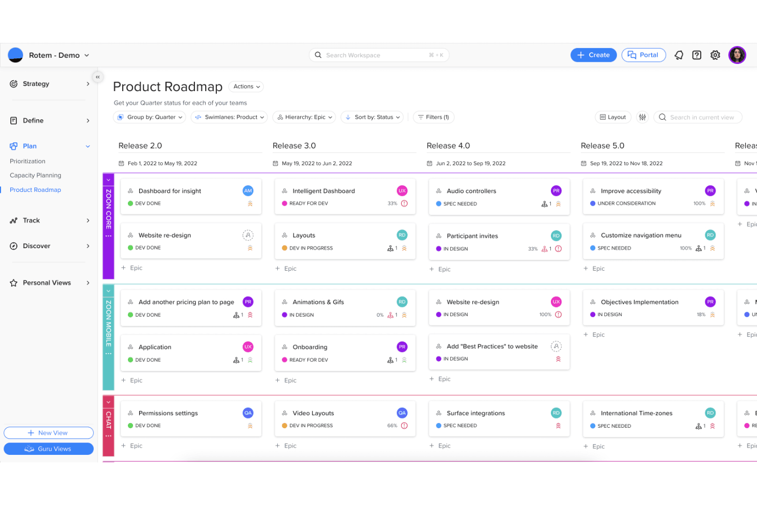 Craft.io centralizes product planning, roadmaps, and feedback.