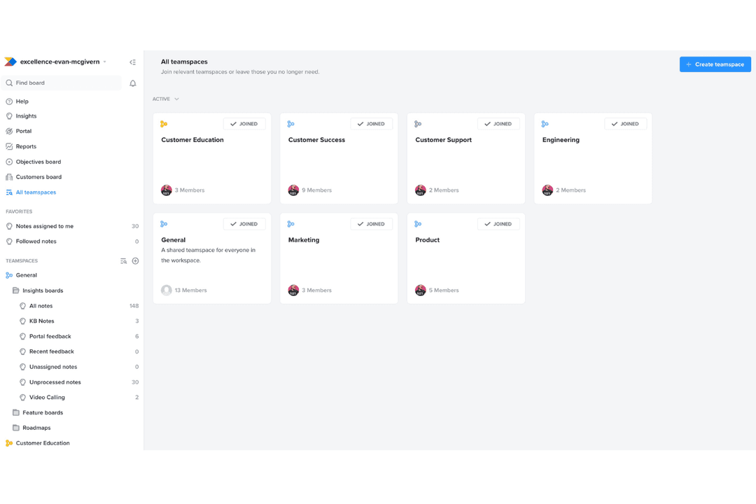 Productboard aligns product roadmaps with customer needs and real user insights