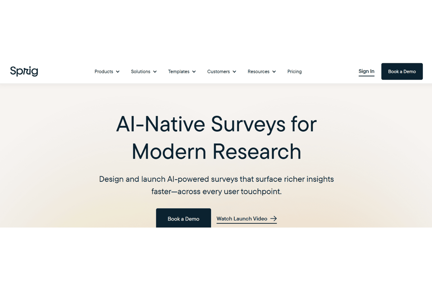 Sprig delivers fast user insights for data-driven product decisions.