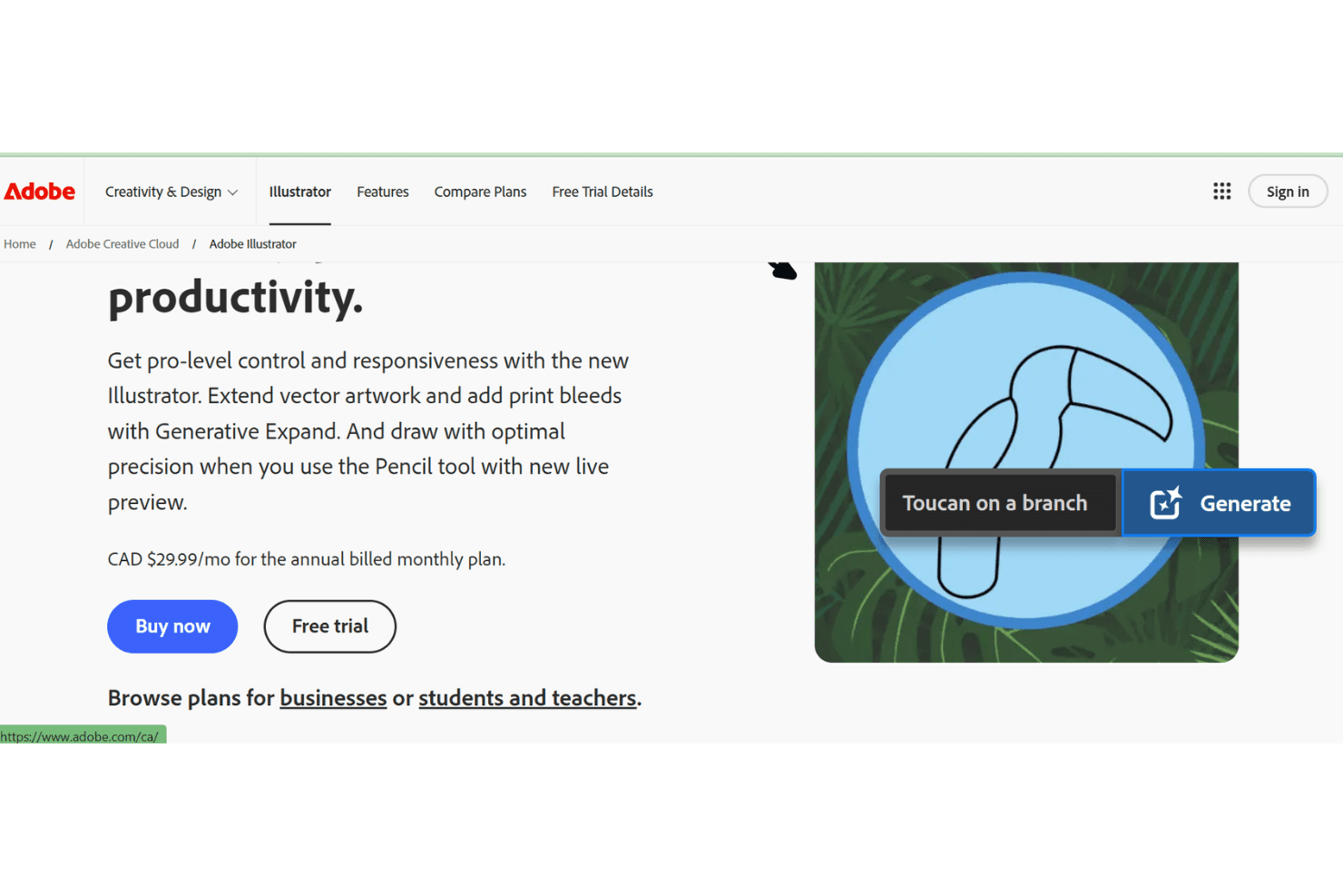 Adobe Adobe Illustrator is a vector design tool for creating precise, scalable graphics.