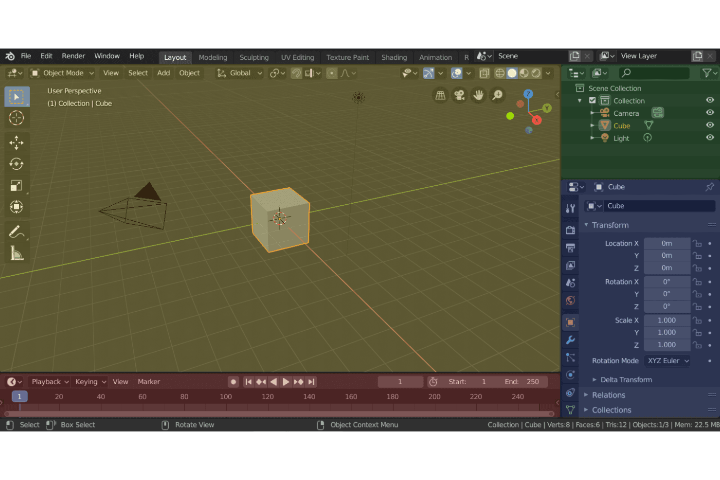 Blender creates 3D models, prototypes, and animations for design and rendering.