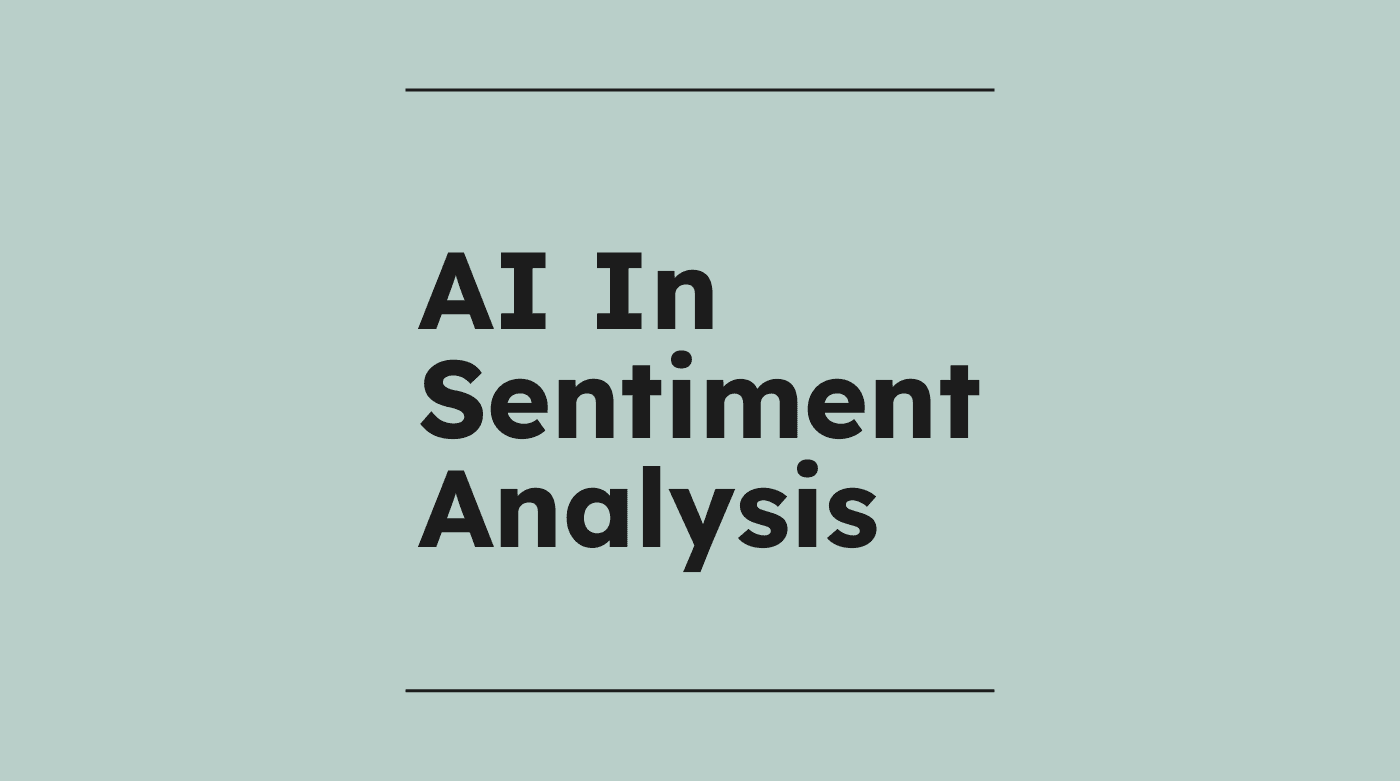Ai in sentiment analysis text on grey background