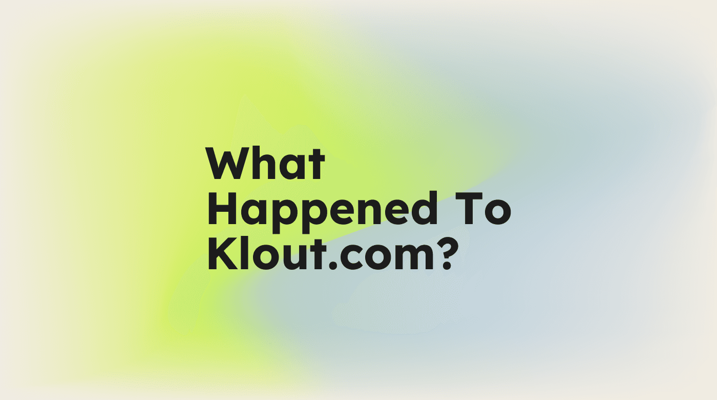 What happened to klout com standard editorial post 25137
