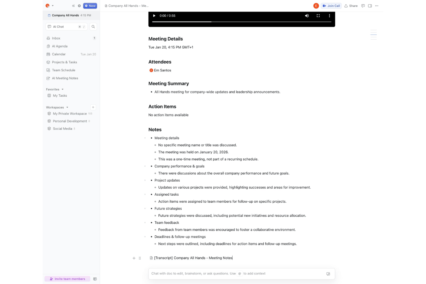 screenshot - Motion Review: Pros, Cons, Features, and Pricing Explained