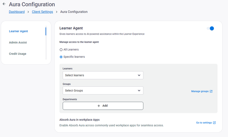 Absorb Adds Aura Access Controls and Usage Insights