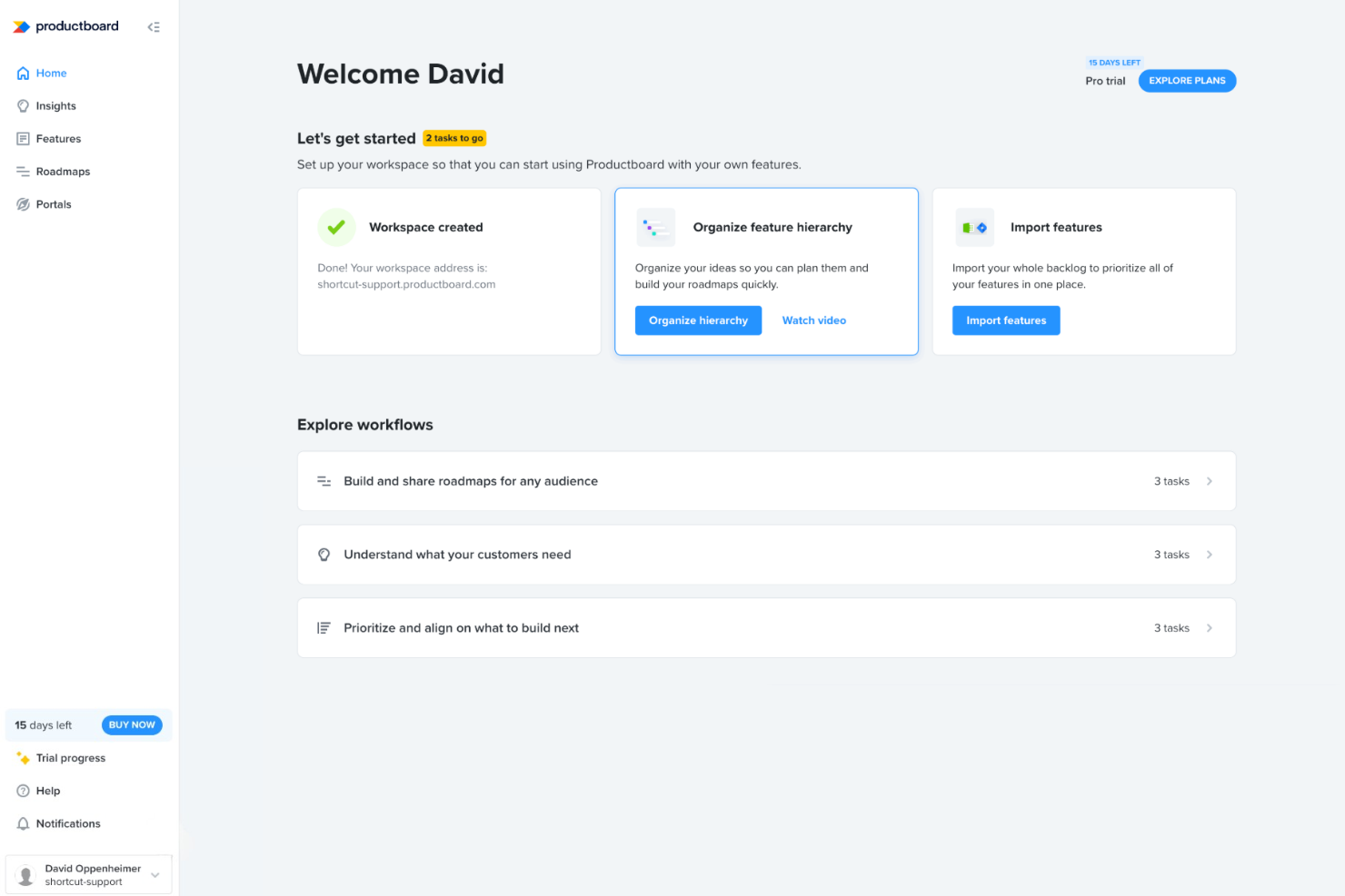 screenshot - Avis sur Productboard 2026 : Principales fonctionnalités, avantages, inconvénients et tarification