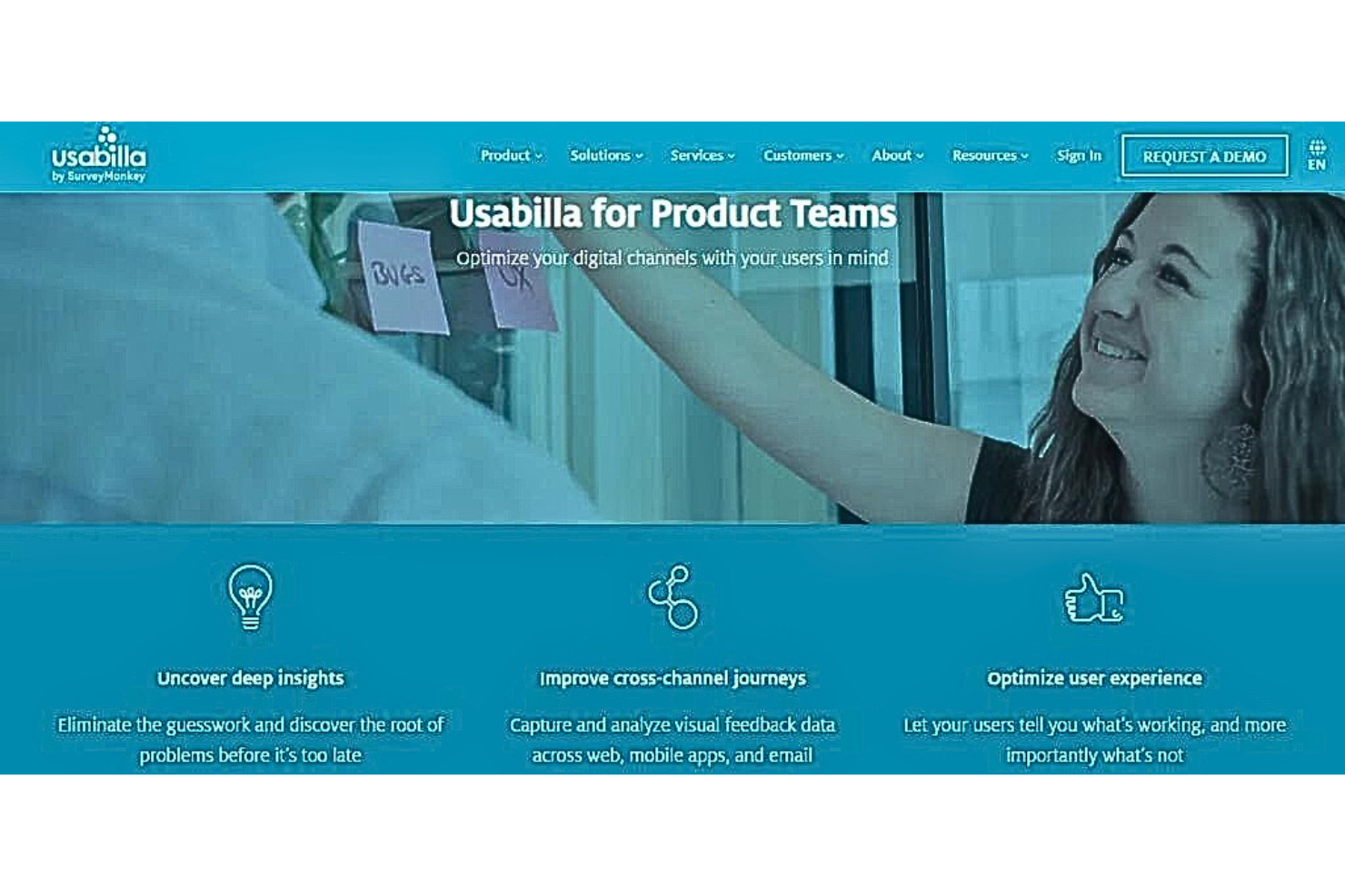 Usabilla screenshot - 10 Beste Product-Discovery-Tools im Test 2026