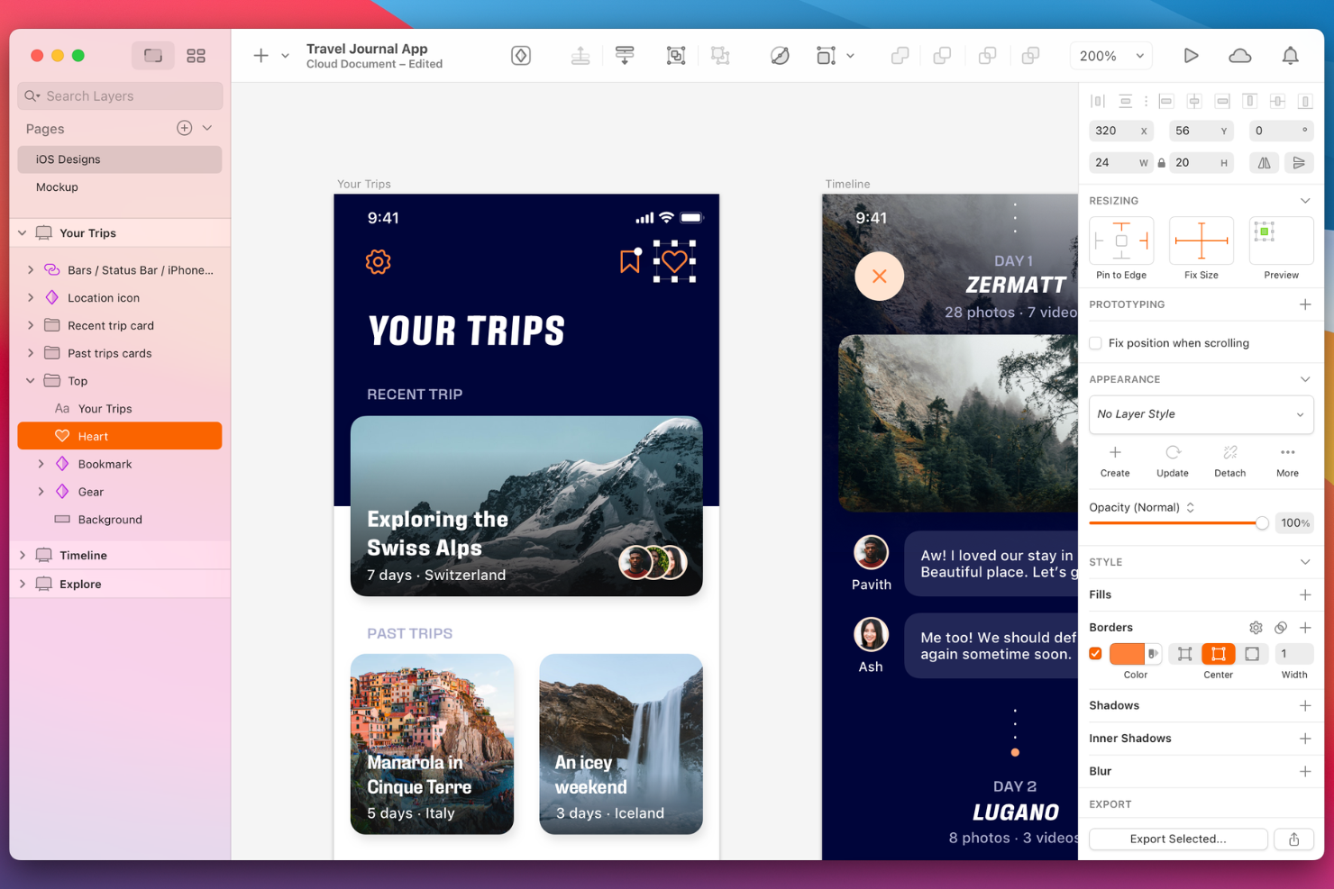 Sketch screenshot - 10 beste High-Fidelity-Prototyping-Tools für 2026