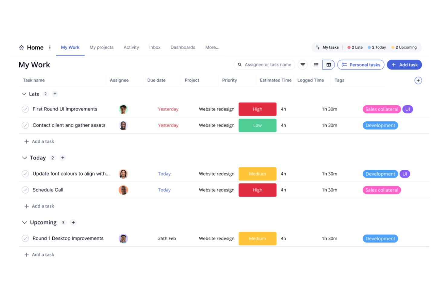 Teamwork.com screenshot - 10 meilleures alternatives à Jira passées en revue en 2026